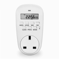 GETO2A 7 días ciclo programable tiempo digital relé temporizador enchufe interruptor de control de tiempo