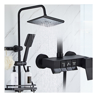 Système de colonne de douche murale pour salle de bain moderne Thermostat mitigeur robinet bain et douche ensemble de robinets
