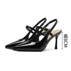 Collezione Estiva 2025: <span class=keywords><strong>Sandali</strong></span> Baotou <span class=keywords><strong>Bordeaux</strong></span> 811-9 da Donna, Sexy con Design Posteriore Scavato, Punta Affusolata e <span class=keywords><strong>Tacco</strong></span> a Spillo Alto - Product Image 6