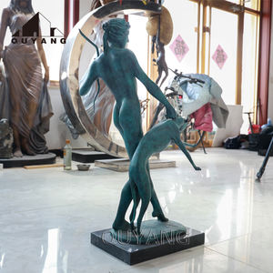 Sculpture de la déesse Diana, chasseuse grecque romaine nue, en métal, décoration d'intérieur, taille personnalisée, statue d'<span class=keywords><strong>Artemis</strong></span> en bronze - Product Image 6