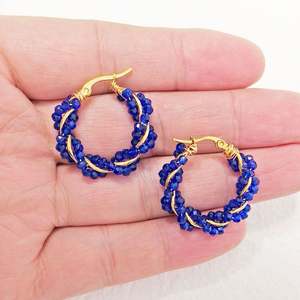 Nouveau Style Couronne Boucles D'oreilles En Acier Inoxydable Plaqué Or Boucles D'oreilles Haut De Gamme De Luxe À La Main Boucles D'oreilles pour les Femmes - Product Image 1