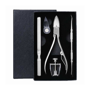 도매 5 in 1 프리미엄 스테인레스 스틸 자란 발톱 제거 클리퍼 발톱 교정 페디큐어 손톱 치료 도구 - Product Image 1