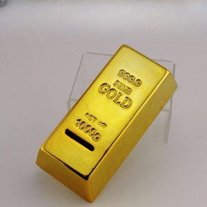 Lingotto in Porcellana Moneta d'Oro Puro 999.9 Salvadanaio - Product Image 3