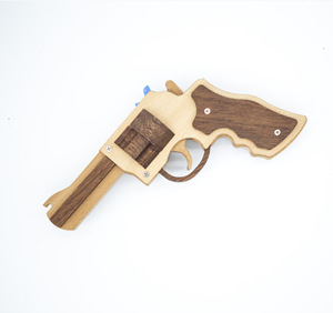 Juguetes Inteligentes de Madera para Adultos, Pistola de Madera Tipo Revólver Smith & Wesson, Proveedores Mayoristas de Juguetes de Madera - Product Image 1