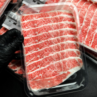 Kemasan Makanan Segar Grosir untuk Steak Daging Sapi, Wadah PP Biodegradable, Tray Vakum Plastik untuk Makanan Laut dan Daging