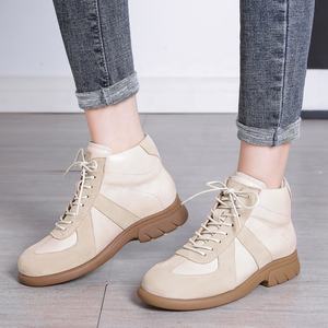Zapatos Deportivos de Mujer Talla Grande, Estilo Casual Británico para Primavera y Otoño, con Cordones, de Cuero Genuino, Botines Modernos - Product Image 2