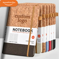 Carnet A5 en similicuir PU écologique, couverture rigide, reliure thermique, papeterie durable, logo personnalisé pour entreprise et bureau