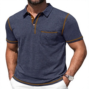 Camisa de Manga Corta para Hombre Royal Heritage, Tejido de Algodón Premium, Corte Clásico, Transpirable, Diseño Elite Signature Luxury Piqu Contrast - Product Image 2