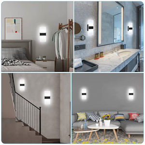 Halterung Licht Wand leuchten 12W Innen Acryl LED Wand leuchte Leuchte Moderne Schlafzimmer Nacht Nacht Wand halterungen Licht - Product Image 6