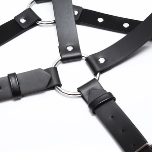 Arnés <span class=keywords><strong>de</strong></span> Cuero Negro <span class=keywords><strong>Punky</strong></span> BDSM, Corset <span class=keywords><strong>de</strong></span> Bondage, Correas, Ropa Erótica BDSM, Juguetes Sexuales para Hombres - Product Image 5