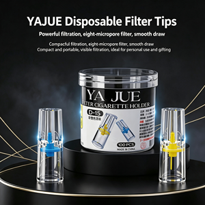 Filtro desechable para cigarrillos, filtración microporosa, filtro portátil purificador de humo - Product Image 1