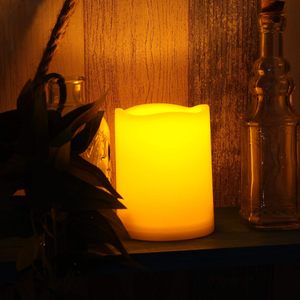Bougies LED en cire véritable à piles, effet vacillant, avec télécommande 10 touches - Product Image 2