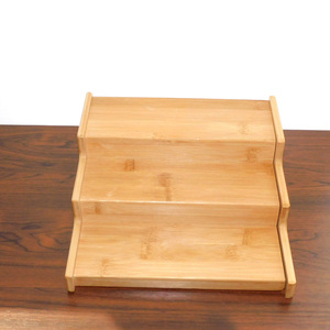 Portaspezie Espandibile a 3 Livelli in Bambù, Organizzatore Retrattile per Armadietti da Cucina - Product Image 6