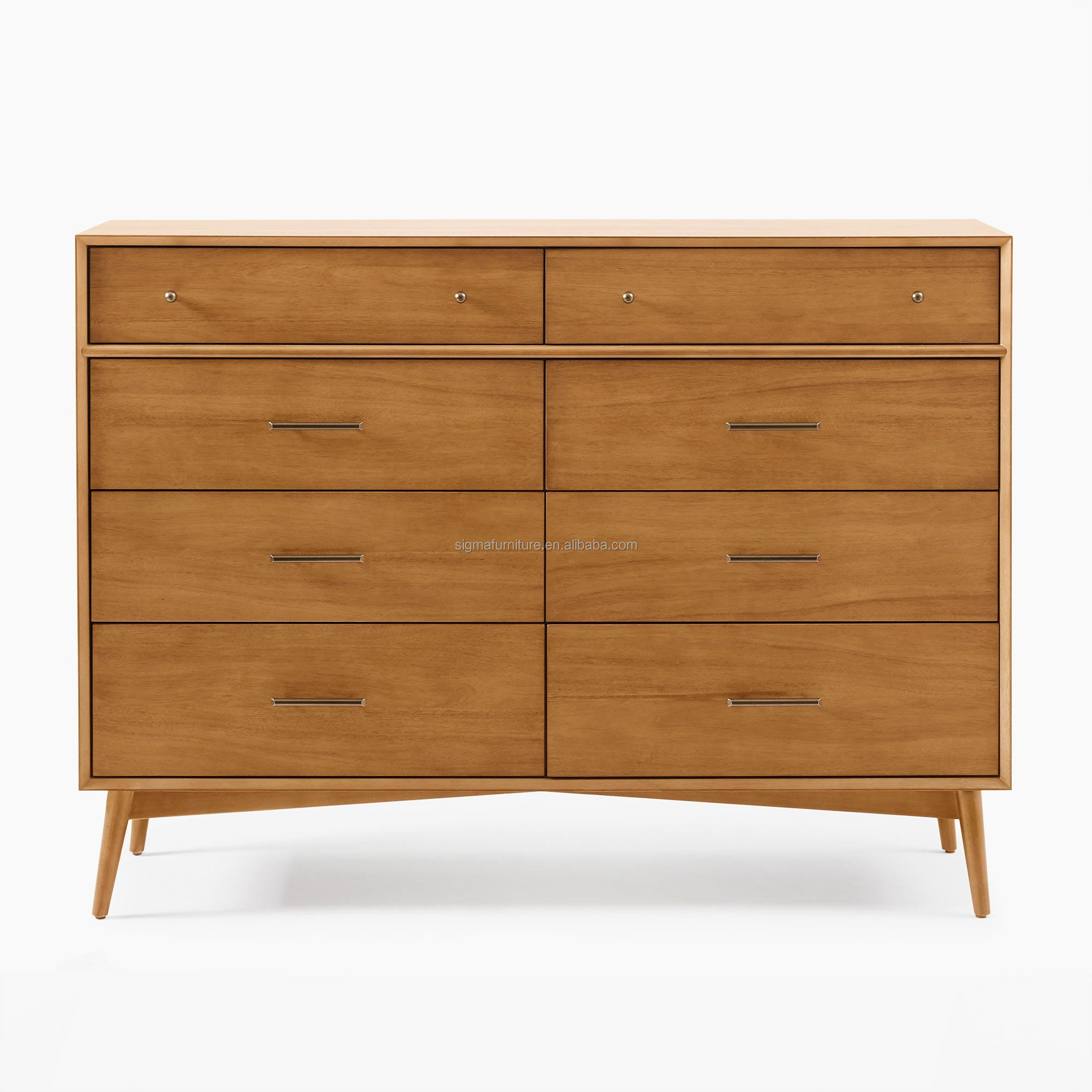 Nordic Style Home Storage Furniture Bedroom Cabinet Mid-Century Design Home House Hotel 8-Drawer Dresser