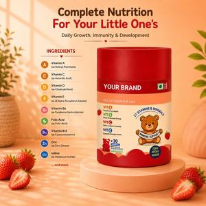 Gommes multivitaminées pour enfants pour la croissance et le soutien immunitaire, sans gluten, sans OGM, sans gélatine, à mâcher, marque privée OEM - Product Image 2