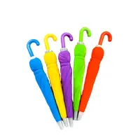 2022 toplu satış ucuz fiyat sevimli şemsiye şekilli plastik tükenmez kalem çocuklar için