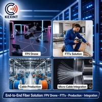KEXINT Fibra Óptica Monomodo de Vidrio Desnudo de 0.25mm G657A2 G657A1 G652D, Bobina de 50.4KM