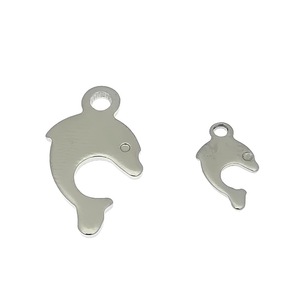 Dijes de Animales de Acero Inoxidable, Colgante de Delfín y Elefante, Accesorio de Joyería DIY, Dijes de Regalo Unisex - Product Image 3