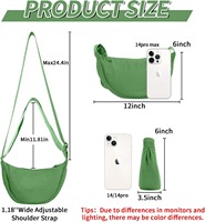 Sac bandoulière croisé tendance en nylon, petit format, pour femmes et hommes, style hobo imperméable avec fermeture éclair