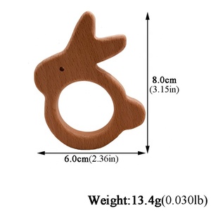 Personnalisé Lapin Naturel Hêtre Bois <span class=keywords><strong>Anneau</strong></span> <span class=keywords><strong>De</strong></span> <span class=keywords><strong>Dentition</strong></span> Pour Bébé <span class=keywords><strong>De</strong></span> <span class=keywords><strong>Dentition</strong></span> - Product Image 6