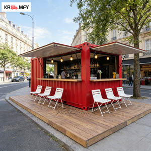Kiosque à café innovant personnalisé avec conteneur en aluminium et acier inoxydable pour la restauration rapide en plein air - Product Image 4