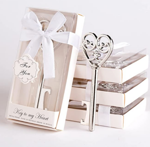 <span class=keywords><strong>ขอ</strong></span>งชำร่วยงานแต่งงานสำหรับแขก ที่เปิดขวดไวน์รูปทรงกุญแจหัว<span class=keywords><strong>ใจ</strong></span> - Product Image 1