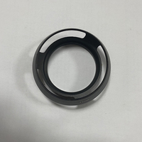 Pare-soleil d'objectif d'appareil photo numérique plein format 37mm/52mm personnalisable de Shenzhen, en alliage d'aluminium noir de haute qualité, usiné CNC