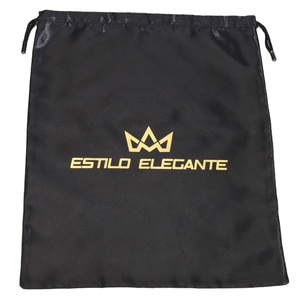High Grade <b>Satin</b> <b>Shoe</b> Handbag Underwear Dust Drawstring Pouch Custom logo Printed <b>Satin</b> Drawstring Packing Bag - Product Image 4