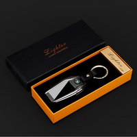 Logo personnalisé boussole voiture porte-clés USB charge métal briquet premium cigarette cendrier pour les cadeaux d'entreprise
