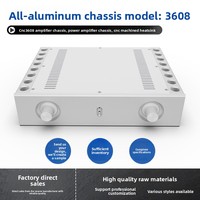Boîtier d'amplificateur audio HIFI CNC3608 BRZHIFI, châssis en aluminium pour dissipation thermique, haute qualité, DIY