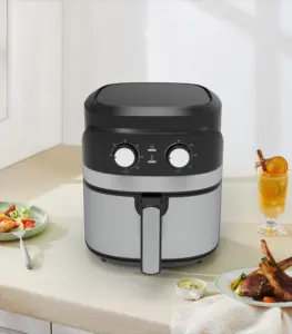 YYZG-550S 5.5L zamanlayıcı sıcaklığı mutfak yağı ücretsiz sessiz gıda pişirme hava fritöz