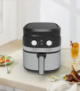 YYZG-550S 5.5L Minuterie température Cuisine sans huile silencieuse cuisson des aliments friteuse à air