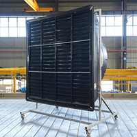 Ventilateur d'évacuation axial AC de 55 pouces, à montage mural, pour usage industriel en usine/entrepôt, 380-480V, construction en fibre de verre