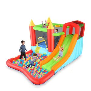 Château gonflable de jardin avec souffleur pour enfants de 3 à 12 ans, maison de rebond extérieure/intérieure, parc aquatique - Product Image 1