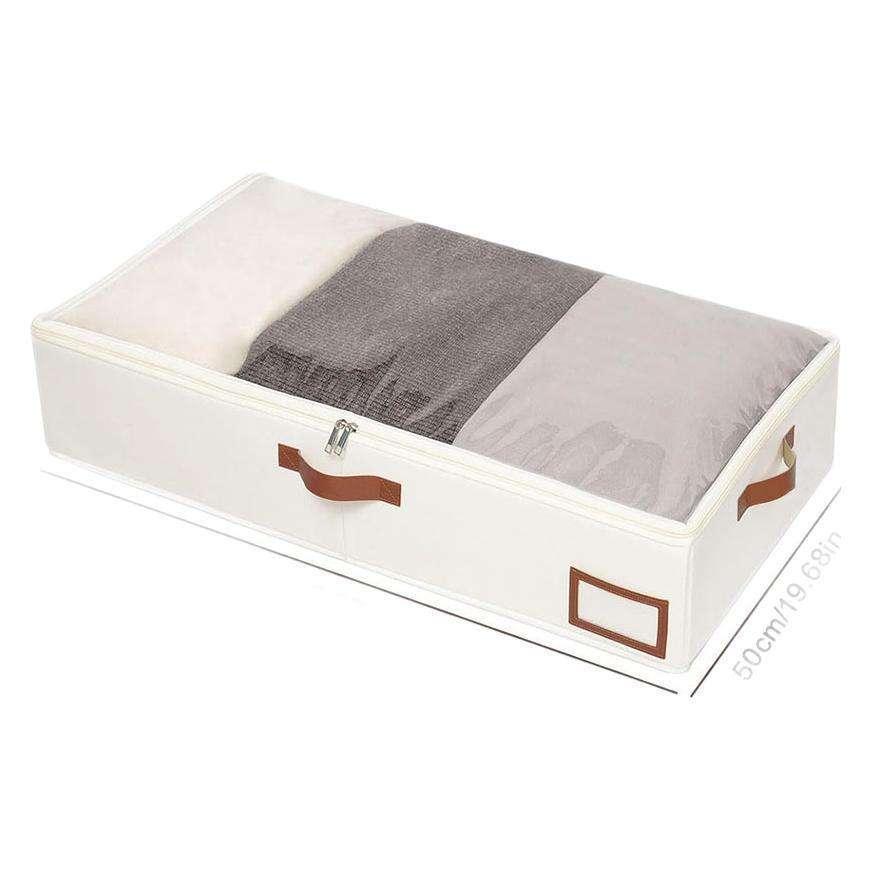 ถุงผ้าคอตตอนสีขาวนวล 80*45*15ซม