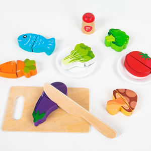 Cuisine miniature pliable en bois robuste, sans BPA, non toxique, avec accessoires de cuisine pour jeux d'imitation - Product Image 5