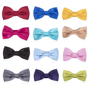 Exquisito diseño colorido disponible pajaritas sentido Visual sólido boda Pre atado de algodón <span class=keywords><strong>pajarita</strong></span> - Product Image 4