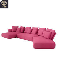 Ensemble de canapés d'angle modulaires de luxe de haute qualité en cuir véritable en forme de L, blanc, meubles de salon, pieds en acier inoxydable, accoudoirs incurvés