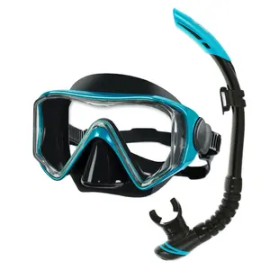 Силиконовая и поликарбонатная цветная оптическая маска для подводного плавания с креплением Go Pro