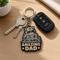 Porte-clés personnalisé en PVC souple 2D, motif dessin animé mignon, personnage d'anime, pendentif de voiture, décoration de sac, vente en gros