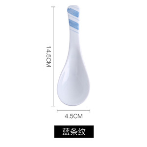 Nhật Bản Ramen Thìa gốm Châu Á Retro súp muỗng - Product Image 6