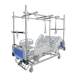 Cama de <span class=keywords><strong>Hospital</strong></span> de doble tracción, ortopédica, 3 manivelas, certificado CE ISO, venta directa de fábrica - Product Image 2