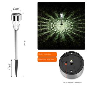 Lámpara Solar LED para Jardín, Acero Inoxidable, IP65, Control Remoto, Iluminación Decorativa para Césped, Patio y Camino - Product Image 5