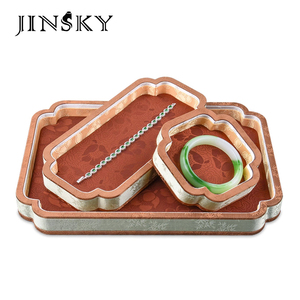 Bandeja para Joyas Estilo Palacio Jinsky, Color Negro, con Diferentes Formas y Tamaños, Bandeja Vacía para Exhibición de Joyas de Lujo - Product Image 2