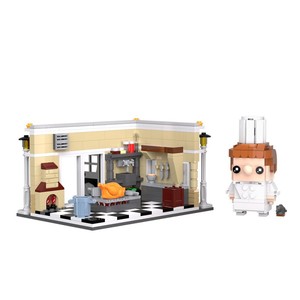 Bloques de Construcción MOC, Escena de Cocina en Miniatura, Adorno de Escritorio, Juguetes de Ensamblaje, Colección para Fans de Ratón Remy y <span class=keywords><strong>Linguini</strong></span> S0155 - Product Image 5