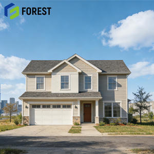 Villa moderne en acier léger personnalisée, structure en acier durable, imperméable, installation rapide, garantie 5 ans, préfabriqué haut de gamme - Product Image 1