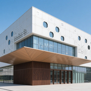 कारखाने प्रत्यक्ष अनुकूलन एल्यूमीनियम पर्दा दीवार मॉल और विला के लिए उत्कृष्ट शैली का समर्थन करता है - Product Image 1