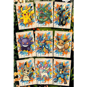 MS Wholesale Slab de cartes à collectionner de style japonais, à l'effigie de Pokémon, dessinées à la main, gradées, de haute qualité, pour fans d'art, de jeux de société et de boosters d'<span class=keywords><strong>anime</strong></span> populaires - Product Image 3