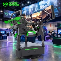 Simulateur de sensation de non-matière VR Star Racing à trois écrans pour PC d'intérieur, simulateur de mouvement de voiture de course électrique haute vitesse