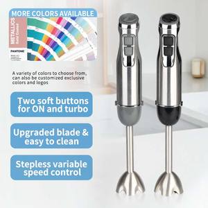 Mezclador <span class=keywords><strong>de</strong></span> palo <span class=keywords><strong>de</strong></span> inmersión potente 5 en 1 brillante, licuadora <span class=keywords><strong>de</strong></span> mano con batidor Chopper, taza <span class=keywords><strong>de</strong></span> medida, triturador <span class=keywords><strong>de</strong></span> patatas - Product Image 4